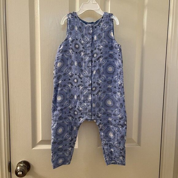 Angel Dear Bandana Western Jumpsuit Romper Muslin Cotton Size 18-24 Months NWT - Picture 1 of 12